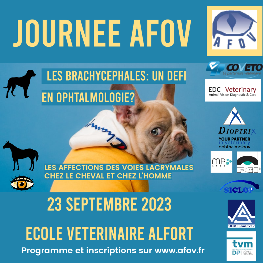 Journée de l’AFOV : Rendez vous le samedi 23 Septembre à l’ENVA amphithéatre d’honneur                                                     Les Inscriptions sont ouvertes !